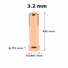 WP-12 TIG COLLET 3.2MM COPPER